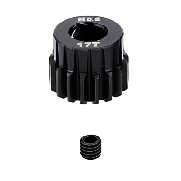 ENGRENAGEM DE MOTOR PINHÃO DE AÇO M0.6 5MM 17T PARA 1/10 SURPASS HOBBY